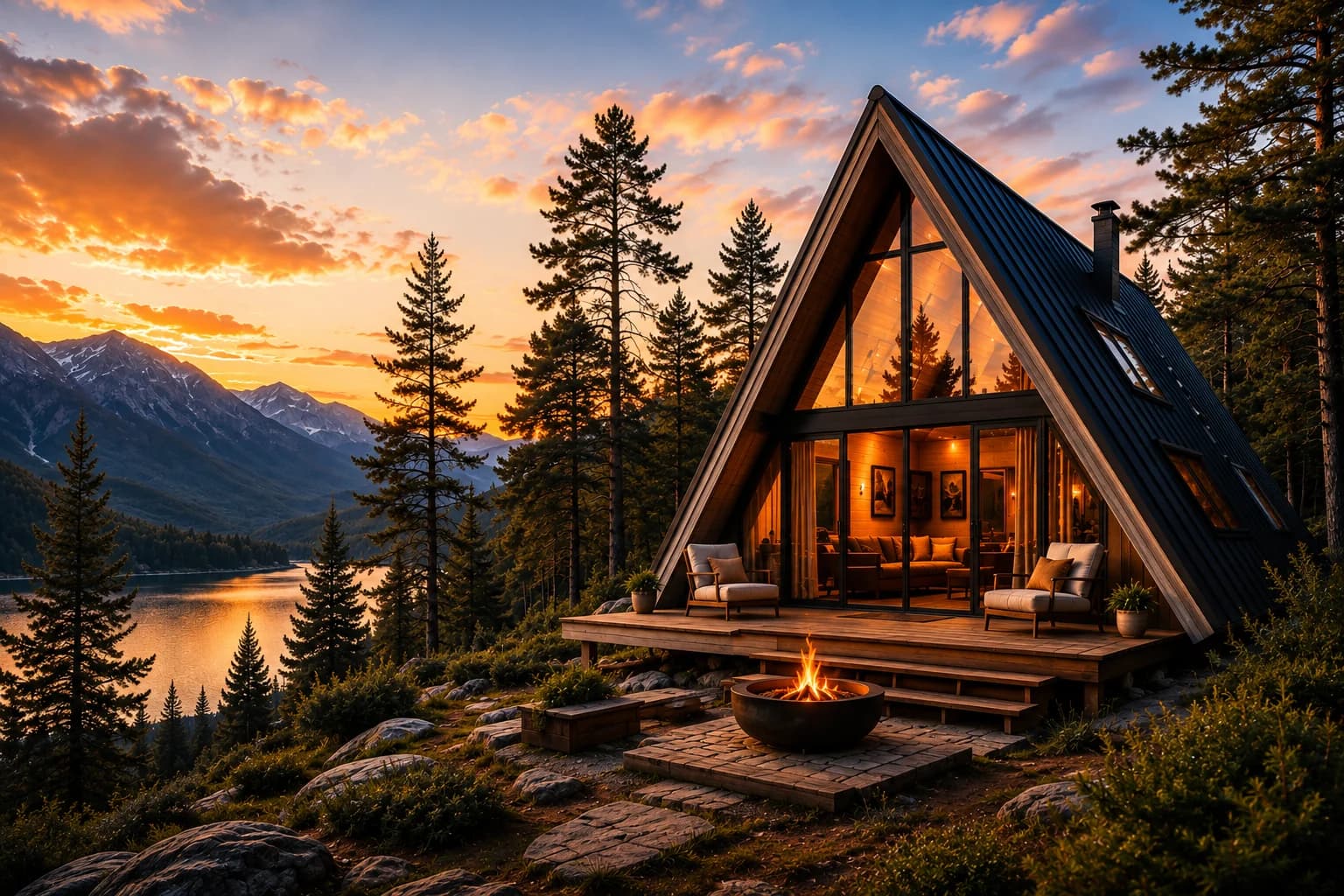 A modern cabin retreat